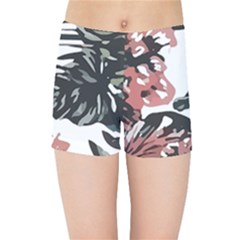Hawaii T- Shirt Hawaii Krying Doors Pattern T- Shirt Kids  Sports Shorts