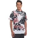 Hawaii T- Shirt Hawaii Krying Doors Pattern T- Shirt Men s Polo Tee View1