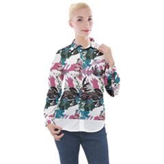 Hawaii T- Shirt Hawaii Quater Pattern T- Shirt Women s Long Sleeve Pocket Shirt