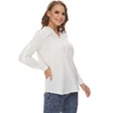 Henna Alphabet T- Shirt Henna Alphabet B Zip Up Long Sleeve Blouse View3