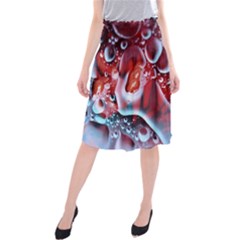 Abstract Art Texture Bubbles Midi Beach Skirt