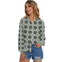 Pattern Background Abstract Women s Long Sleeve Button Down Shirt View2