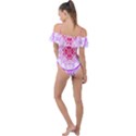 Mandala Design T- Shirttime Travel T- Shirt Frill Detail One Piece Swimsuit View2