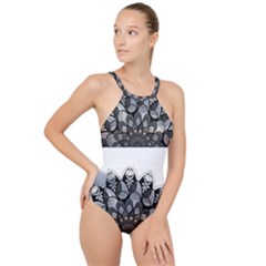 Mandala T- Shirt Mandala The Sunrise Series 001 T- Shirt High Neck One Piece Swimsuit
