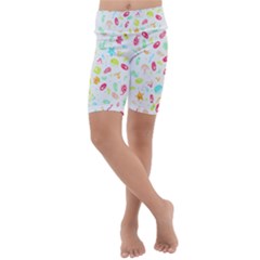 Mircobes T- Shirt Microbial Pattern T- Shirt Kids  Lightweight Velour Cropped Yoga Leggings