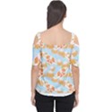 Monarch Butterflies T- Shirt Monarch Butterfly On Yellow Coneflowers T- Shirt Cutout Shoulder Tee View2