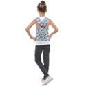 Nature Pattern T- Shirt Minimalist Leaf Line Art Illustration As A Seamless Surface Pattern Design ( Kids  Sleeveless Hoodie View2