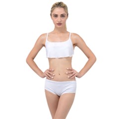 Nature Pattern T- Shirt Minimalist Leaf Line Art Illustration As A Seamless Surface Pattern Design 5 Layered Top Bikini Set