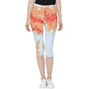 Painting T- Shirt Painting T- Shirt Inside Out Lightweight Velour Capri Leggings  View1