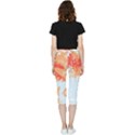 Painting T- Shirt Painting T- Shirt Inside Out Lightweight Velour Capri Leggings  View2