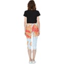 Painting T- Shirt Painting T- Shirt Inside Out Lightweight Velour Capri Leggings  View4
