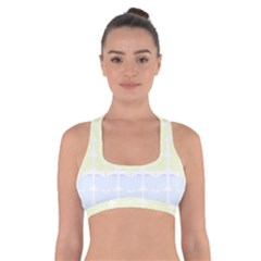 Pattern T- Shirt Abstract Geometric Repeat Leaf Pattern T- Shirt Cross Back Sports Bra