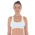 Pattern T- Shirt Abstract Geometric Repeat Leaf Pattern T- Shirt Cross Back Sports Bra View1