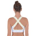 Pattern T- Shirt Abstract Geometric Repeat Leaf Pattern T- Shirt Cross Back Sports Bra View2