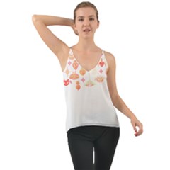Pattern T- Shirt Cute And Spooky T- Shirt Chiffon Cami