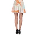 Pattern T- Shirt Hand Drawn Exotic Big Cat Cheetahs, Stretching, Running, Sitting And Walking On Abs Skater Skirt View2
