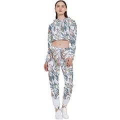 Pattern T- Shirt Magic Pattern Or Colour Waves T- Shirt Cropped Zip Up Lounge Set by maxcute