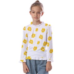 Pattern T- Shirt You Are My Sunshine T- Shirt Kids  Frill Detail Tee