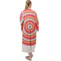 Pop Art T- Shirt Pop Mod Circles #3 T- Shirt Maxi Velour Kimono View2