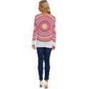 Pop Art T- Shirt Pop Mod Circles #4 T- Shirt Long Sleeve Crew Neck Pullover Top View4
