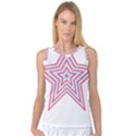 Pop Art T- Shirt Retro Star Women s Basketball Tank Top View1