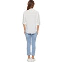 Rectangular T- Shirt Rectangular Grid Pattern - Grey T- Shirt Women s Quarter Sleeve Pocket Shirt View4