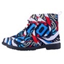 Abstract Background Pattern High-Top Canvas Sneakers View2