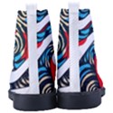 Abstract Background Pattern High-Top Canvas Sneakers View4