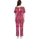 Colorful Bubbles Abstract Art Batwing Lightweight Chiffon Jumpsuit View2