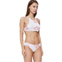 Siberian Husky T- Shirtsiberian Husky Dog Pattern With Tree T- Shirt Banded Triangle Bikini Set View3
