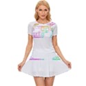 Silhouette Design T- Shirt Vintage Leaves Silhouette Design Border Pastel Colours T- Shirt Women s Sports Wear Set View1