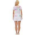 Silhouette Design T- Shirt Vintage Leaves Silhouette Design Border Pastel Colours T- Shirt Women s Sports Wear Set View4