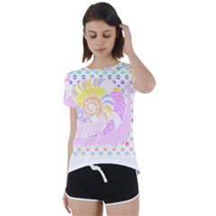 Snail Lover T- Shirtsnail T- Shirt Short Sleeve Open Back Tee