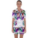 Tiger Face T- Shirttiger T- Shirt (2) Satin Short Sleeve Pajamas Set View1