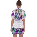 Tiger Face T- Shirttiger T- Shirt (2) Satin Short Sleeve Pajamas Set View2