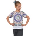 Tiles T- Shirttile Pattern, Moroccan Zellige Tilework T- Shirt Kids  Mesh Piece Tee View1