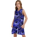 Purple Peacock Feather Kids  Basketball Mesh Set View2