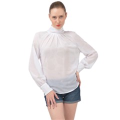 Tropical T- Shirt Tropical Fashion Orchid T- Shirt High Neck Long Sleeve Chiffon Top