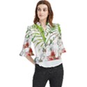 Tropical T- Shirt Tropical Handsome Preforation T- Shirt Loose Horn Sleeve Chiffon Blouse View1