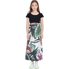Tropical T- Shirt Tropical Handsome Sprout T- Shirt Kids  Flared Maxi Skirt