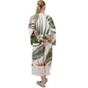 Tropical T- Shirt Tropical Pattern Quiniflore T- Shirt Maxi Velour Kimono View2
