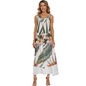 Tropical T- Shirt Tropical Pattern Quiniflore T- Shirt V-Neck Sleeveless Loose Fit Overalls View1