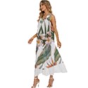 Tropical T- Shirt Tropical Pattern Quiniflore T- Shirt V-Neck Sleeveless Loose Fit Overalls View2