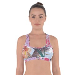 Tropical T- Shirt Tropical Sublime Floral T- Shirt Cross Back Sports Bra