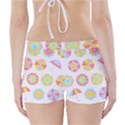 Umbrella T- Shirt Summer Vacation  Umbrella Pattern (funny) T- Shirt Boyleg Bikini Wrap Bottoms View2