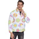 Umbrella T- Shirt Summer Vacation  Umbrella Pattern (funny) T- Shirt Men s Puffer Bubble Jacket Coat View3