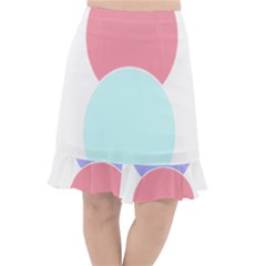 Very Peri T- Shirt Large Very Peri Pattern T- Shirt Fishtail Chiffon Skirt