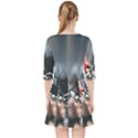 Chocolate dark Quarter Sleeve Pocket Dress View2