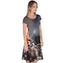 Chocolate dark Classic Short Sleeve Dress View3