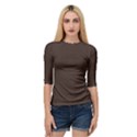 Mahogany Muse Quarter Sleeve Raglan Tee View1